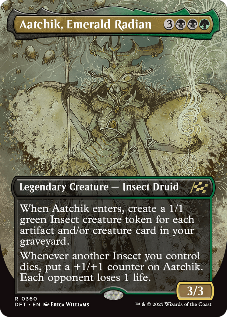 Image of Aatchik, Emerald Radian (Borderless) [Aetherdrift]