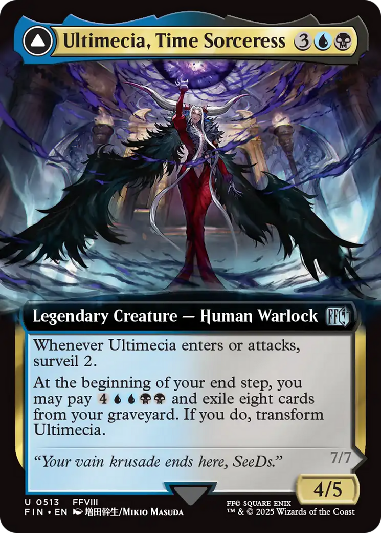 Image of Ultimecia, Time Sorceress // Ultimecia, Omnipotent (Extended Art) [FINAL FANTASY]