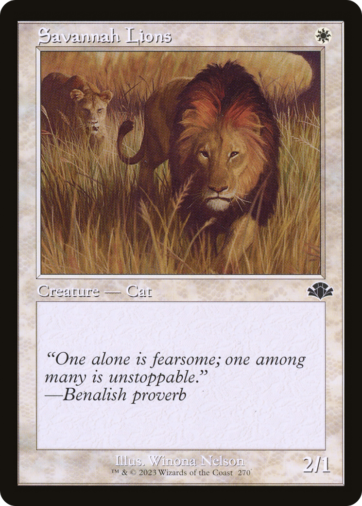 Image of Savannah Lions (Retro) [Dominaria Remastered]