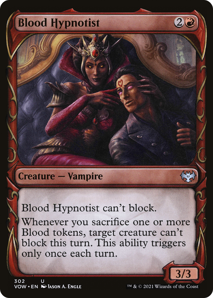 Image of Blood Hypnotist (Showcase Fang Frame) [Innistrad: Crimson Vow]