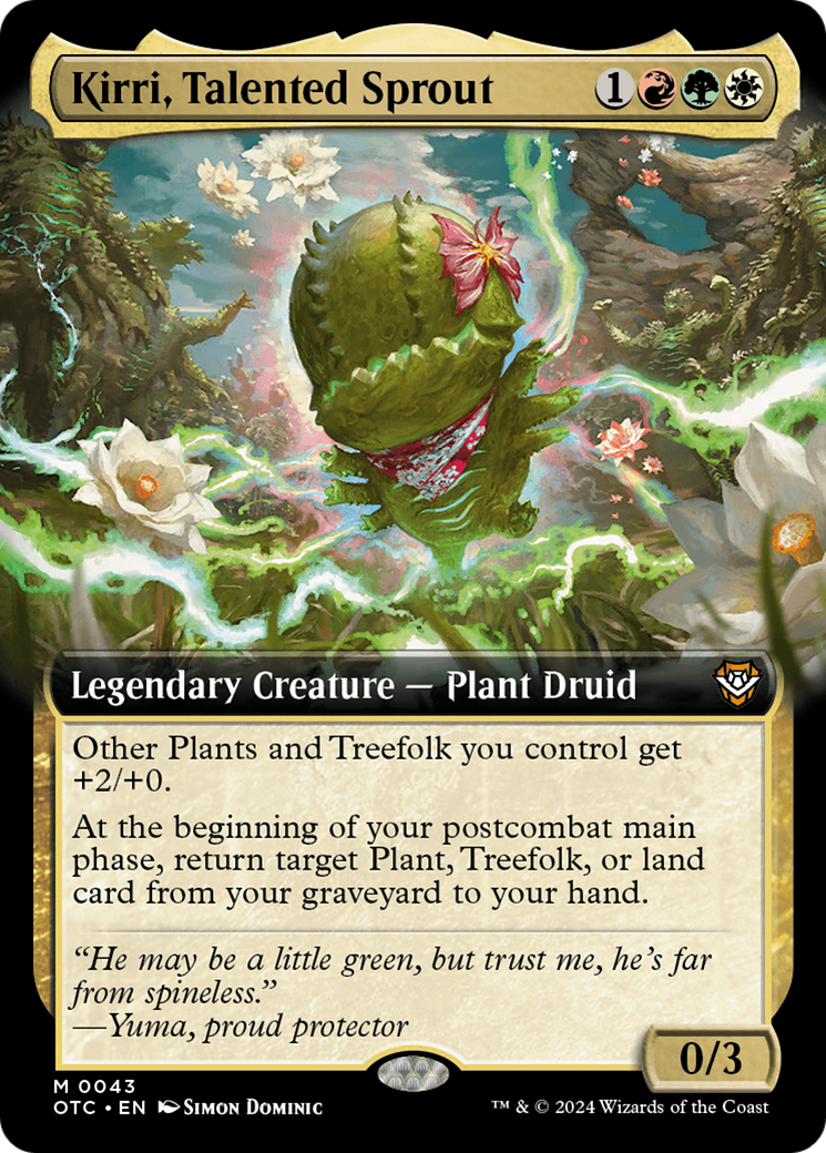 Image of Kirri, Talented Sprout (Extended Art) [Outlaws of Thunder Junction Commander]