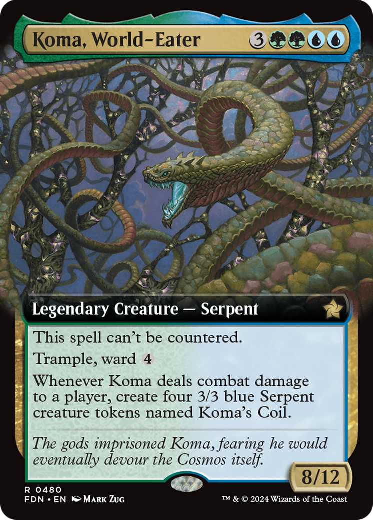 Image of Koma, World-Eater (Extended Art) [Foundations]