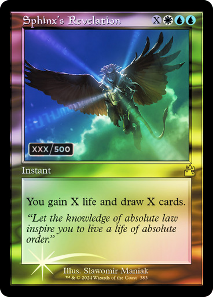 Image of Sphinx's Revelation (Retro) (Serialized) [Ravnica Remastered]