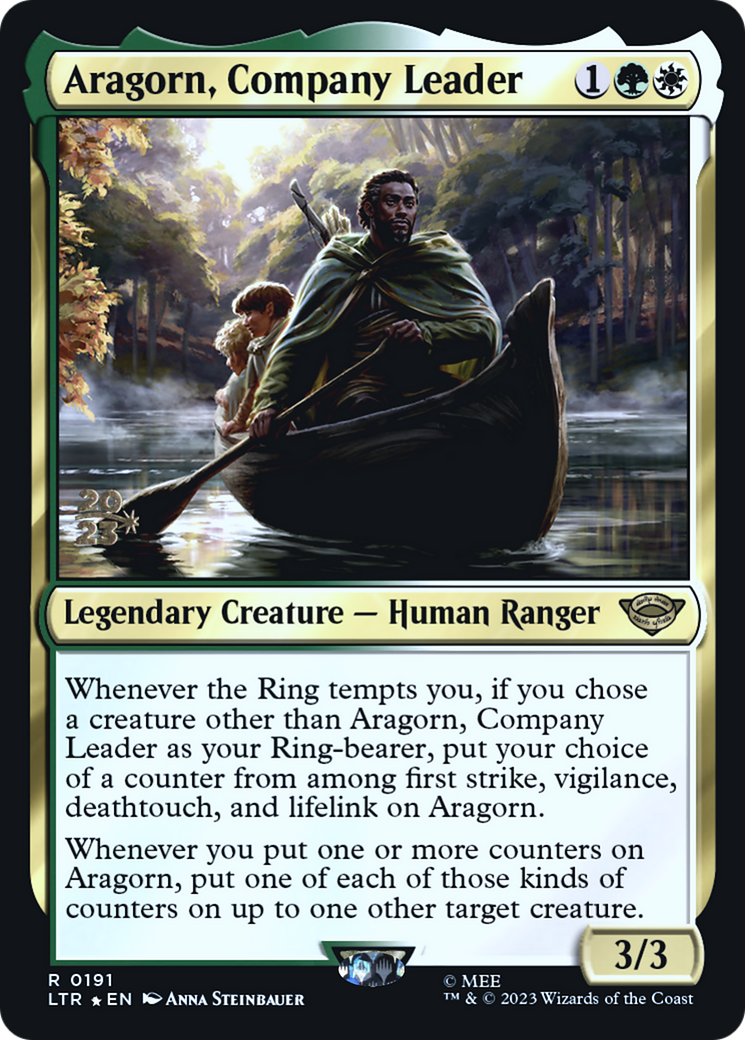 Image of Aragorn, Company Leader [The Lord of the Rings: Tales of Middle-Earth Prerelease Promos]