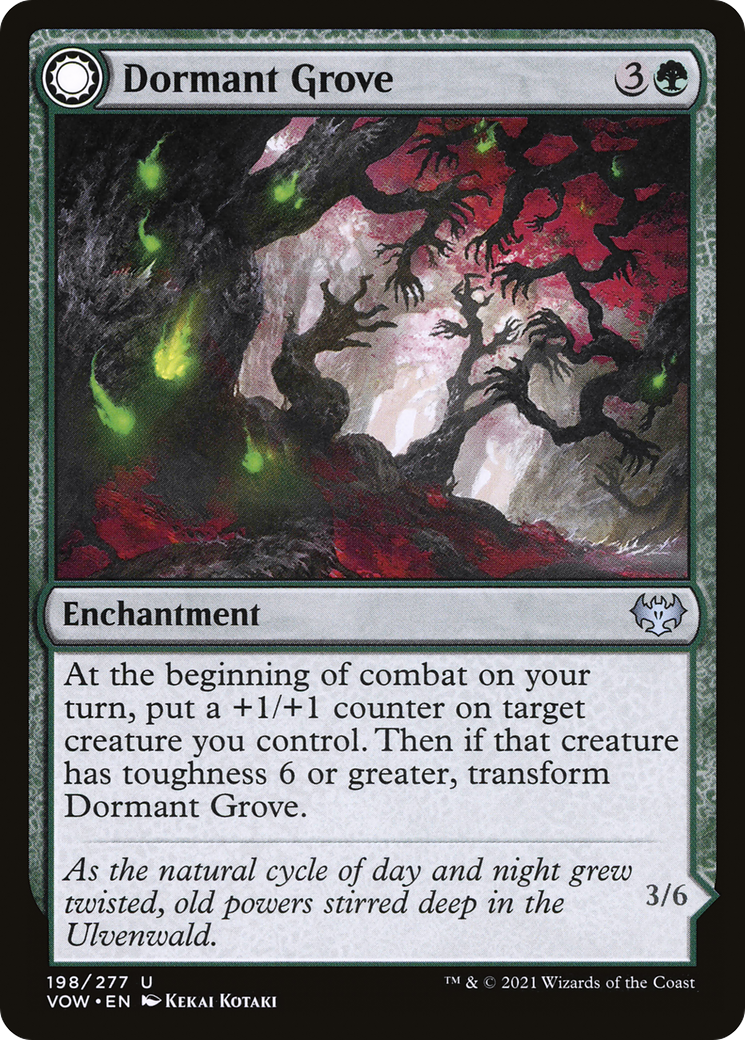 Image of Dormant Grove // Gnarled Grovestrider [Innistrad: Crimson Vow]