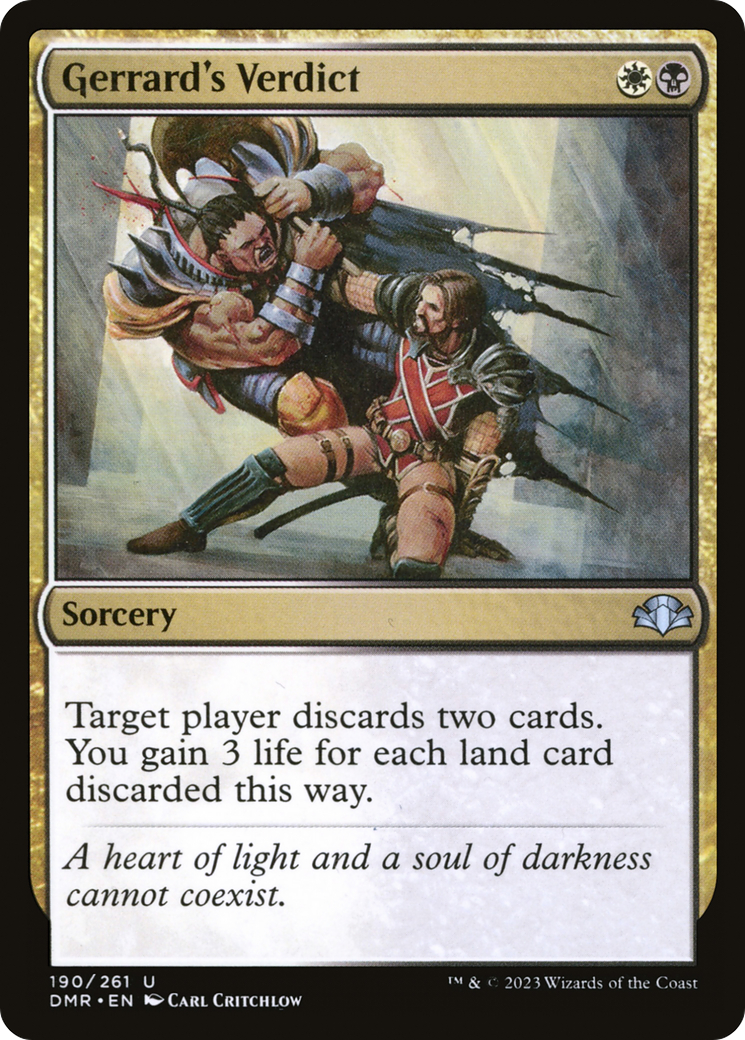 Image of Gerrard's Verdict [Dominaria Remastered]
