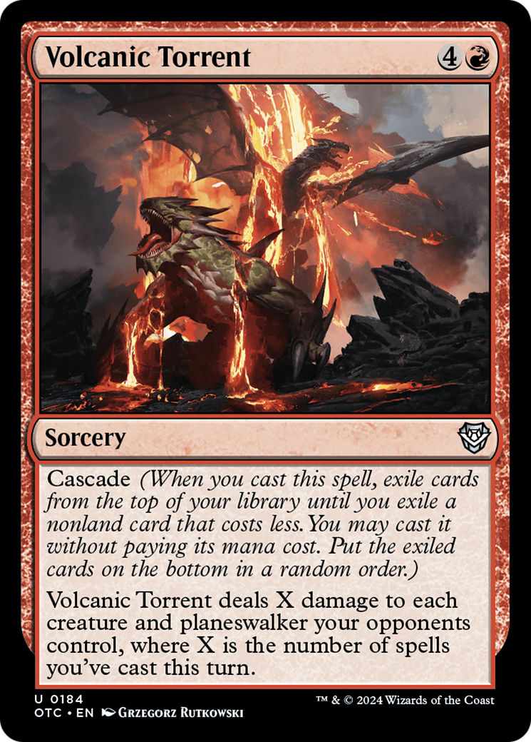 Image of Volcanic Torrent [Outlaws of Thunder Junction Commander]