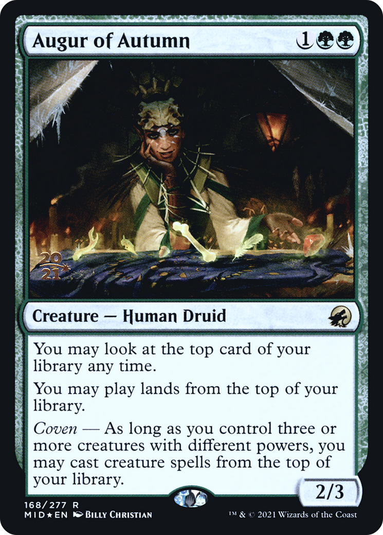 Image of Augur of Autumn [Innistrad: Midnight Hunt Prerelease Promos]