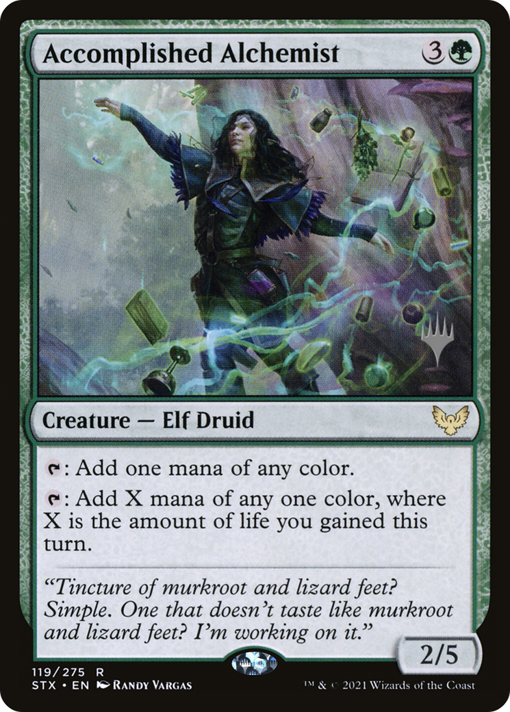 Image of Accomplished Alchemist (Promo Pack) [Strixhaven: School of Mages Promos]