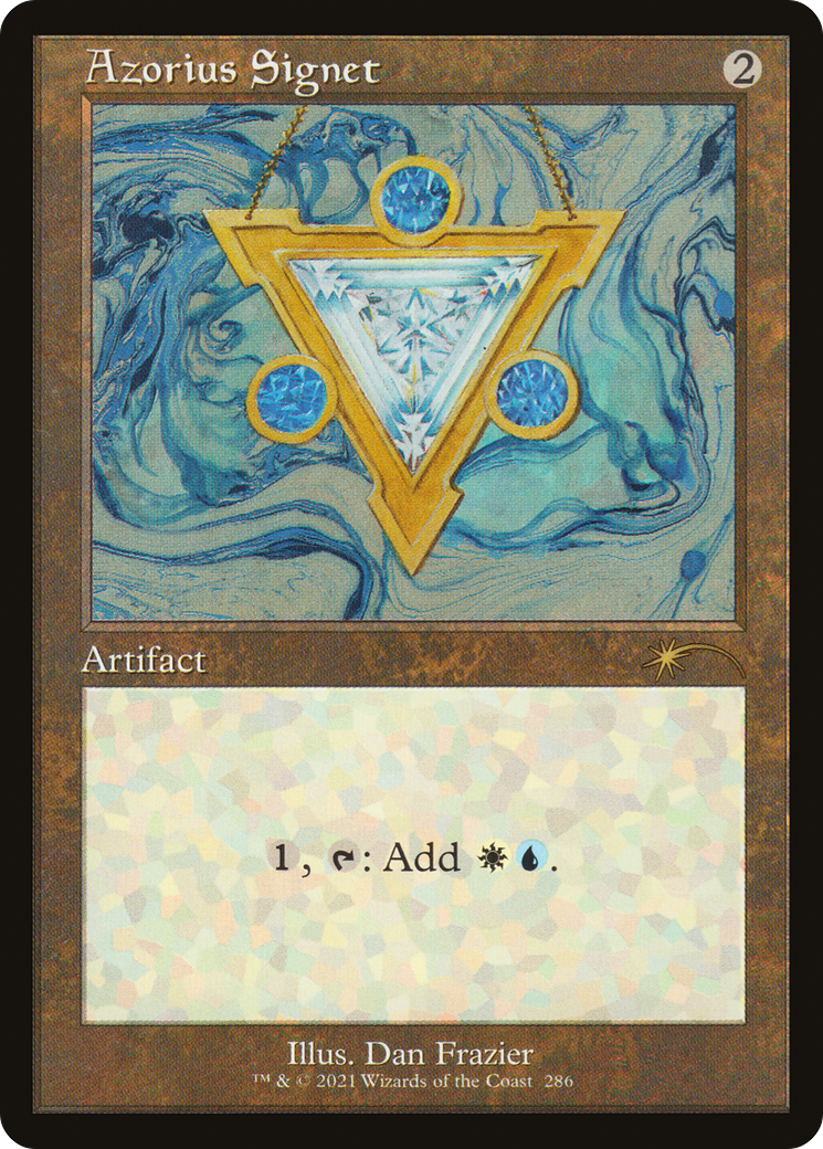 Image of Azorius Signet (SLD-286) - Secret Lair Drop Etched Foil