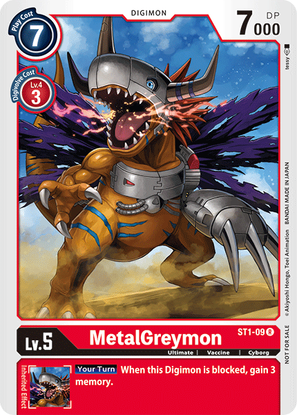 Image of MetalGreymon [ST1-09] (Tamer Battle Pack) [Starter Deck: Gaia Red Promos]