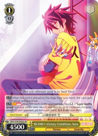 Image of BLANK's Victory Condition, Sora (NGL/S58-E002S SR) [No Game No Life]