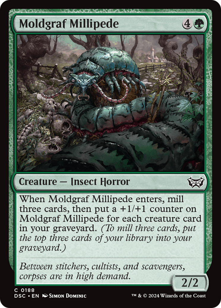 Image of Moldgraf Millipede [Duskmourn: House of Horror Commander]
