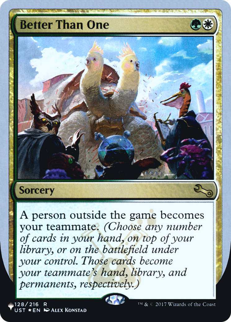 Image of Better Than One (Unfinity Foil Edition) [The List]