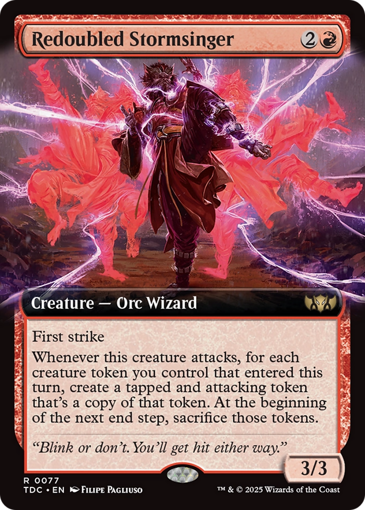 Image of Redoubled Stormsinger (Extended Art) [Tarkir: Dragonstorm Commander]