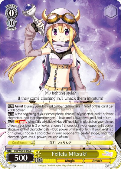 Image of Felicia Mitsuki (MR/W59-E016 C) [Magia Record: Puella Magi Madoka Magica [Side Story] (Mobile)]