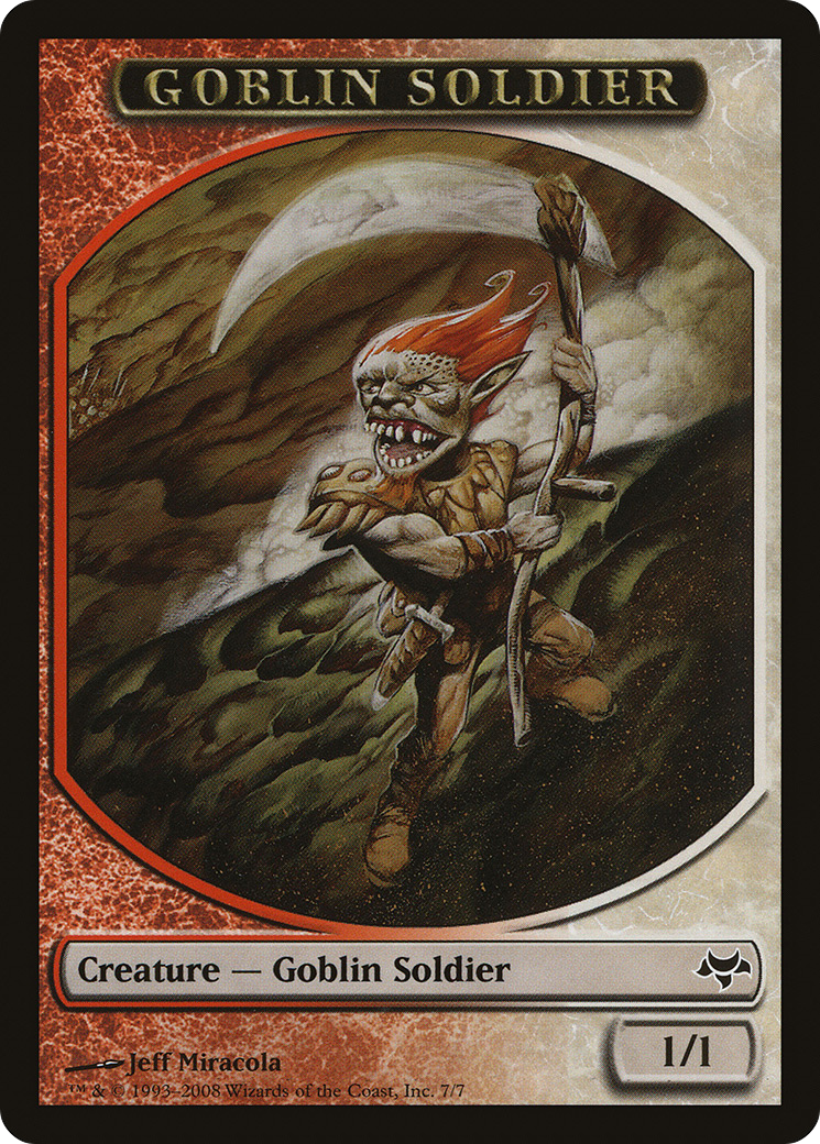 Image of Goblin Soldier Token [Eventide Tokens]