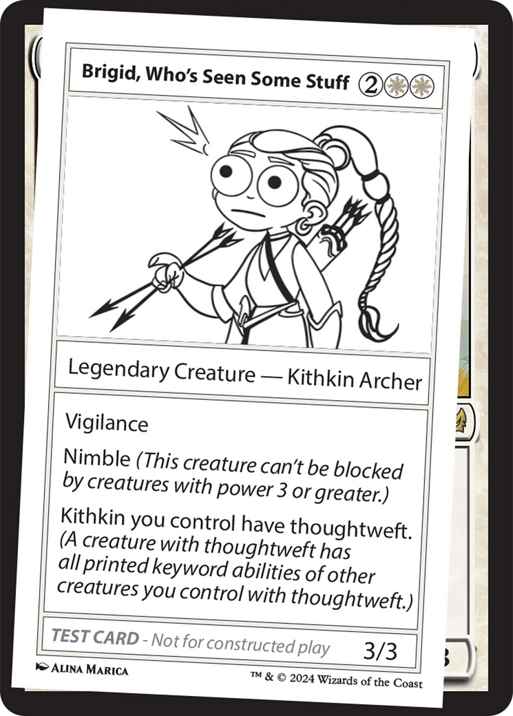 Image of Brigid, Who's Seen Some Stuff [Mystery Booster 2 Playtest Cards]