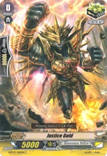 Image of Justice Gold (G-BT07/082EN) [Glorious Bravery of Radiant Sword]