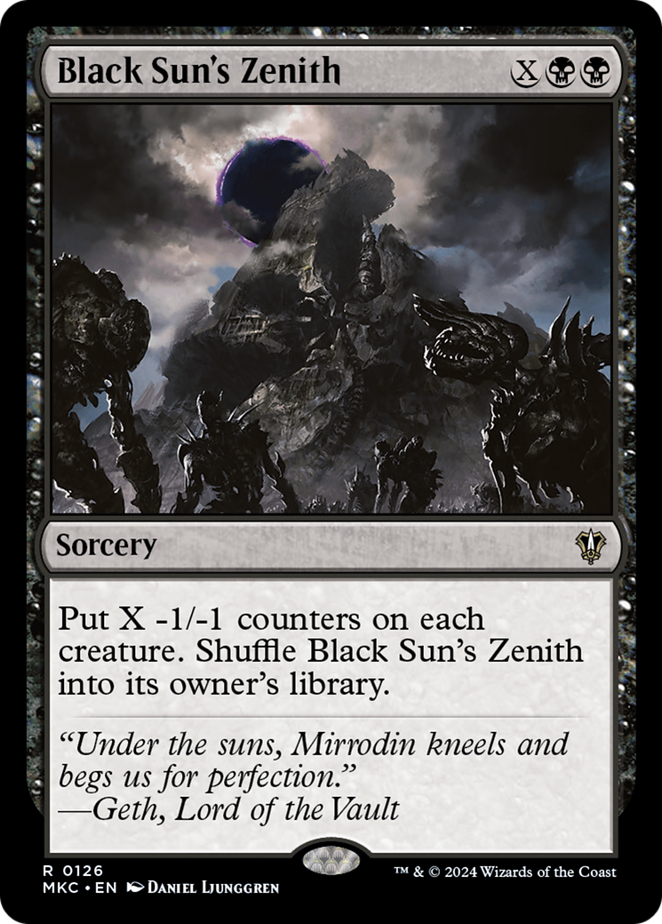 Image of Black Sun's Zenith [Murders at Karlov Manor Commander]