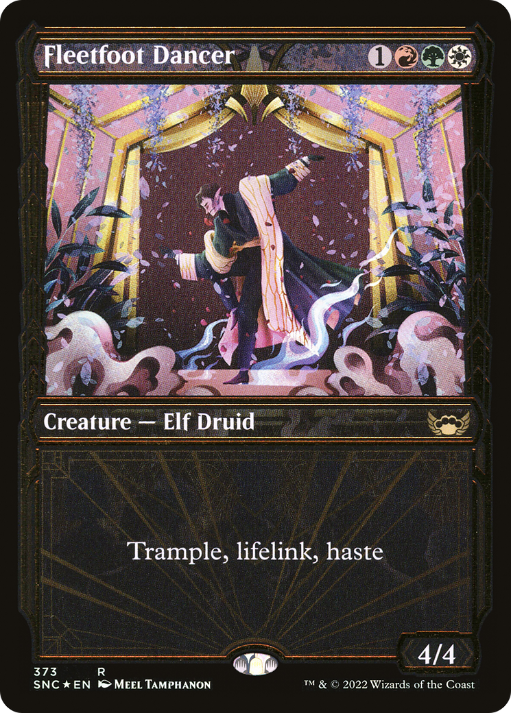 Image of Fleetfoot Dancer (Showcase Golden Age Gilded Foil) [Streets of New Capenna]