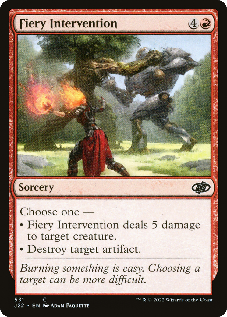 Image of Fiery Intervention [Jumpstart 2022]