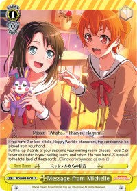 Image of Message from Michelle (BD/W63-E022 U) [BanG Dream! Girls Band Party! Vol.2]