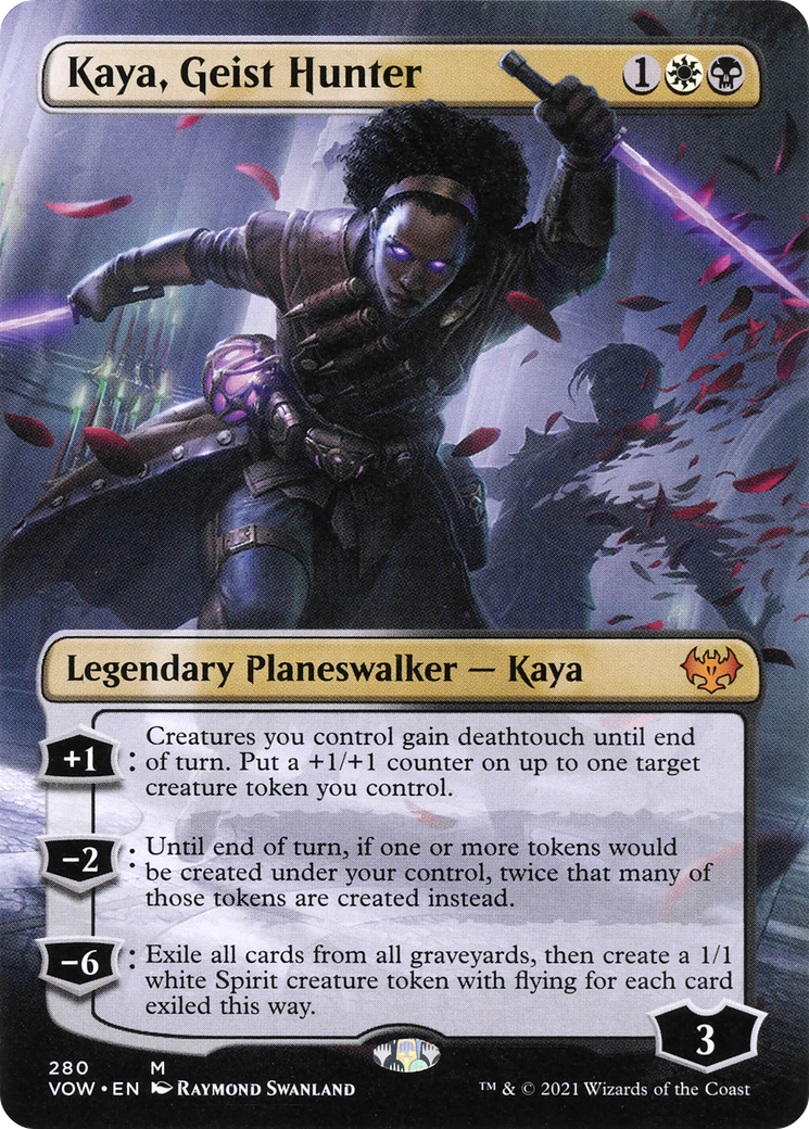 Image of Kaya, Geist Hunter (Borderless) [Innistrad: Crimson Vow]