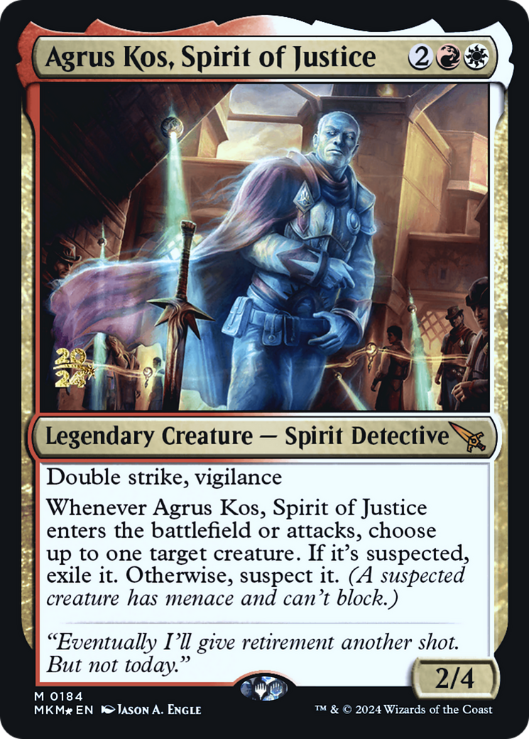 Image of Agrus Kos, Spirit of Justice [Murders at Karlov Manor Prerelease Promos]