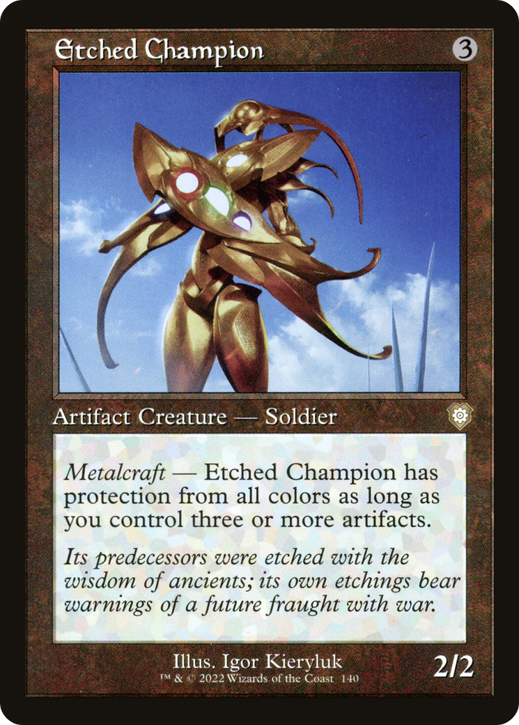 Image of Etched Champion (Retro) [The Brothers' War Commander]