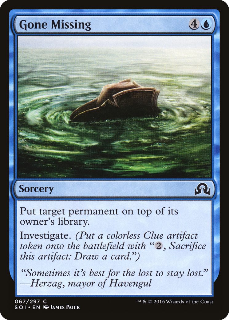 Image of Gone Missing [Shadows over Innistrad]