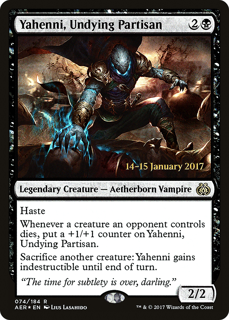 Image of Yahenni, Undying Partisan [Aether Revolt Prerelease Promos]
