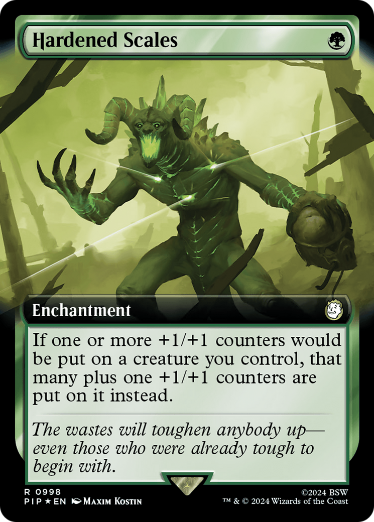 Image of Hardened Scales (Extended Art) (Surge Foil) [Fallout]