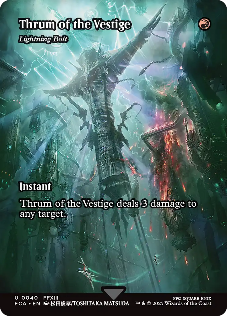 Image of Thrum of the Vestige - Lightning Bolt (Showcase) [FINAL FANTASY : Through the Ages]