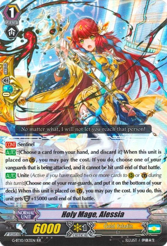 Image of Holy Mage, Alessia (G-BT10/013EN) [Raging Clash of the Blade Fangs]