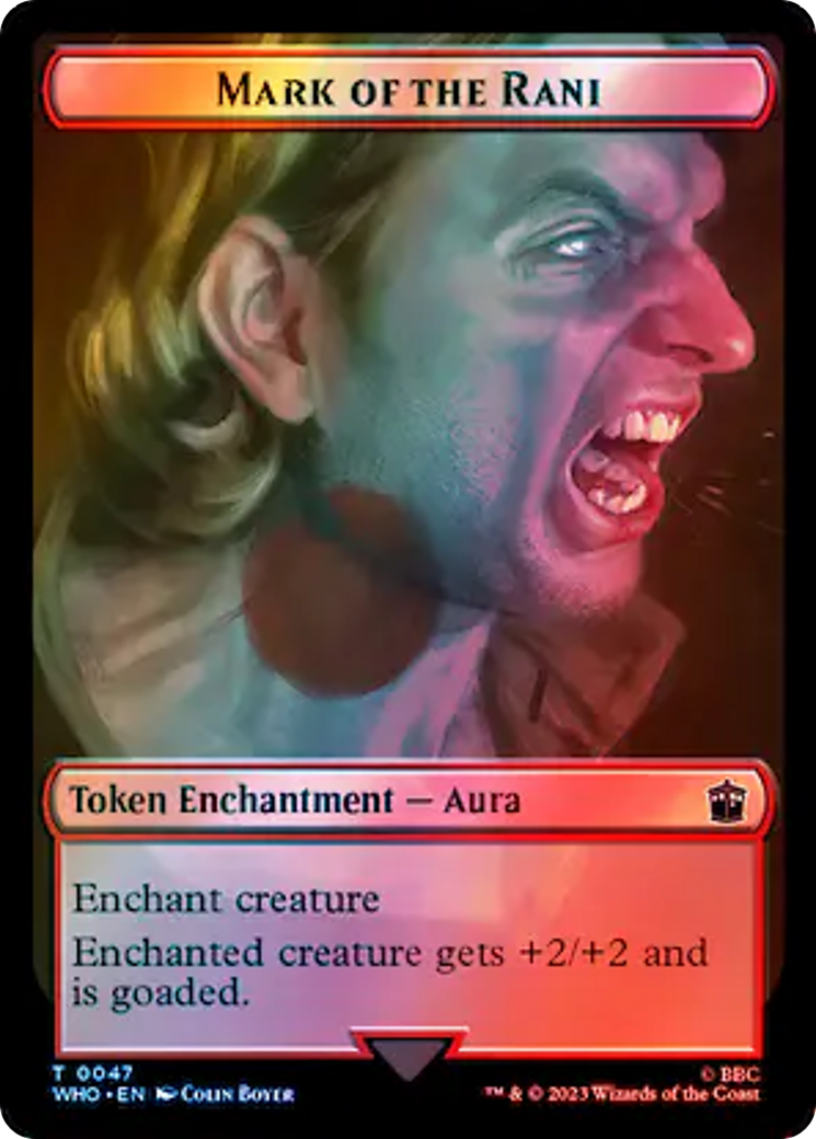 Image of Human (0037) // Mark of the Rani Double-Sided Token (Surge Foil) [Doctor Who Tokens]