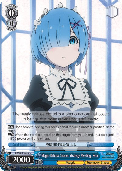 Image of Magic-Release Season Strategy Meeting, Rem (RZ/S68-E085 C) [Re:ZERO Memory Snow]
