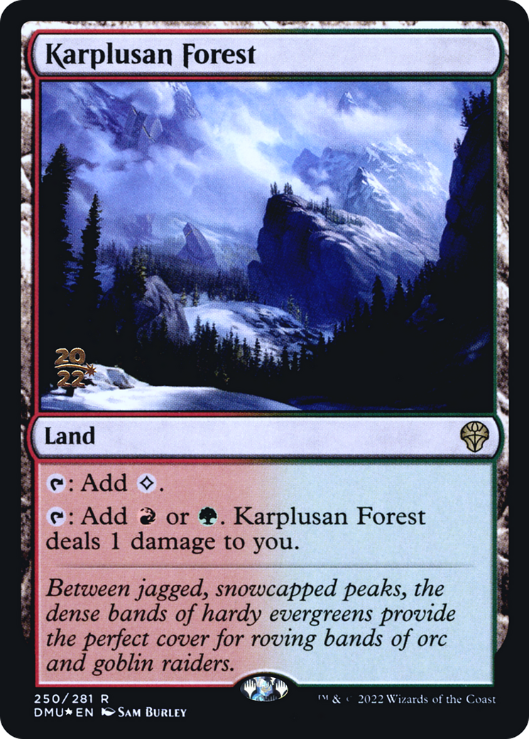 Image of Karplusan Forest [Dominaria United Prerelease Promos]