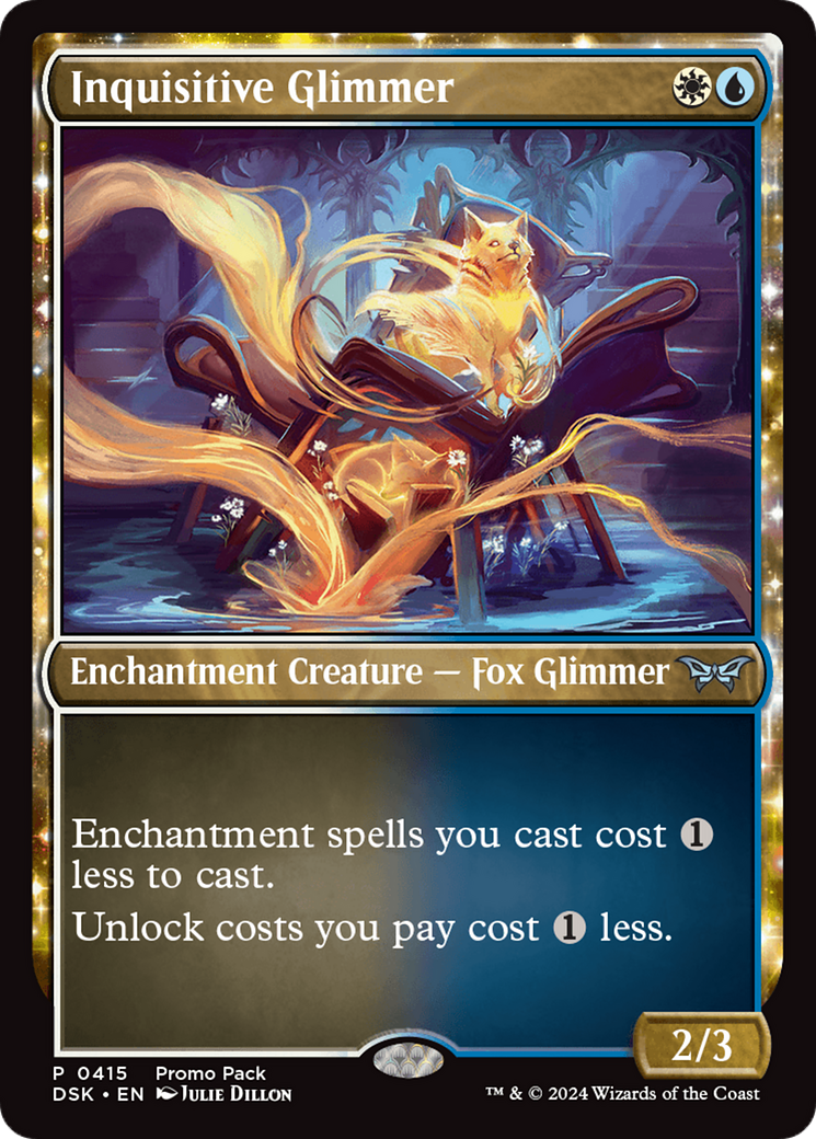 Image of Inquisitive Glimmer (Promo Pack) [Duskmourn: House of Horror Promos]