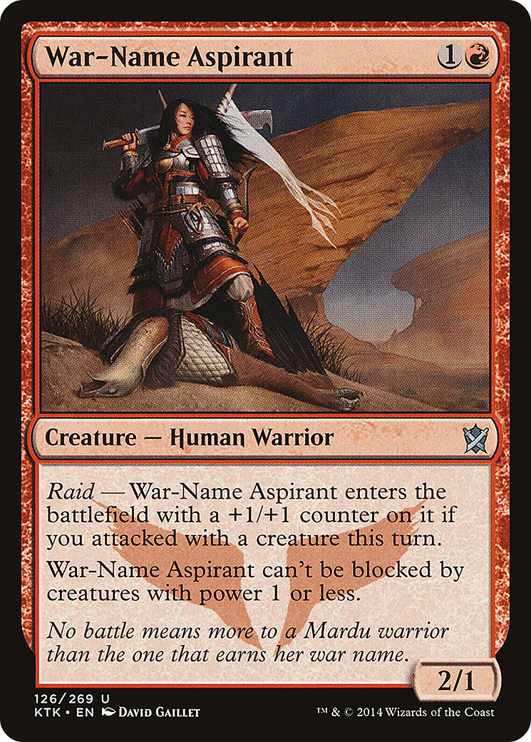 Image of War-Name Aspirant [Khans of Tarkir]