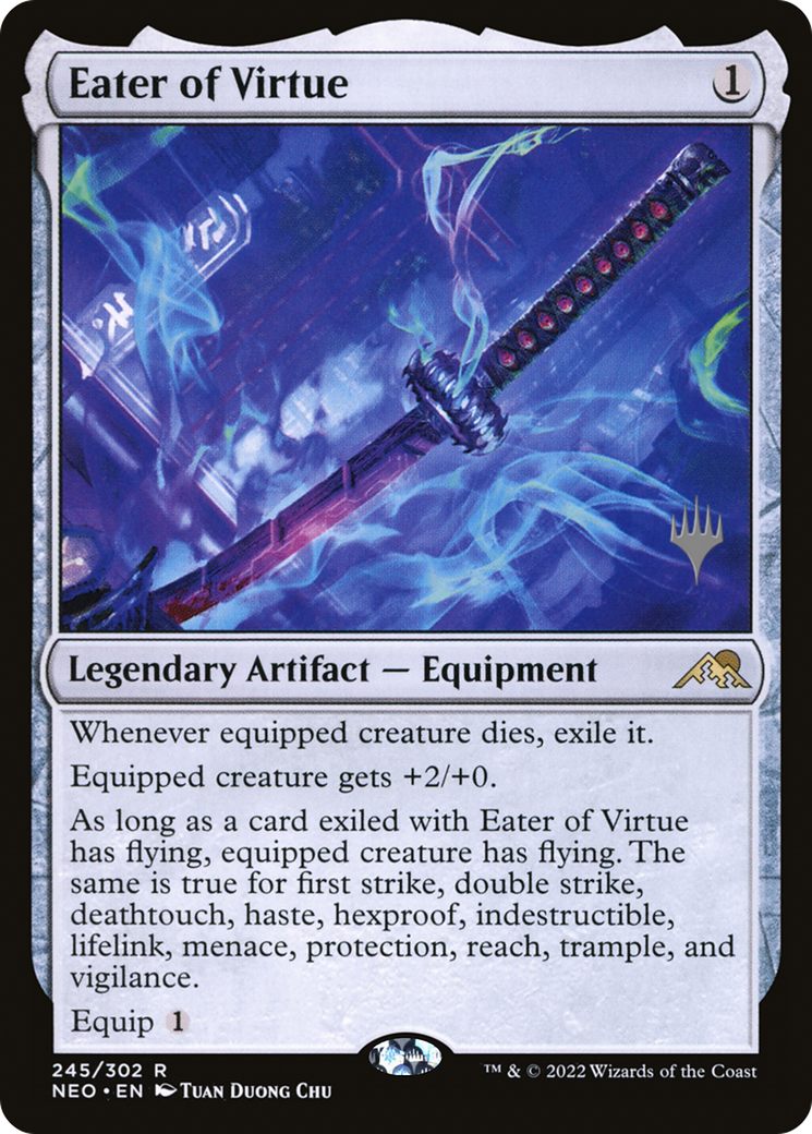 Image of Eater of Virtue (Promo Pack) [Kamigawa: Neon Dynasty Promos]