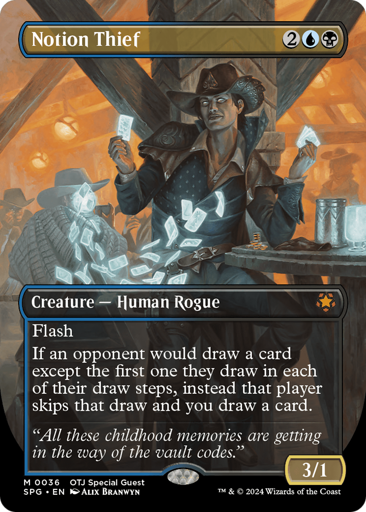 Image of Notion Thief (Borderless) [Outlaws of Thunder Junction Special Guests]