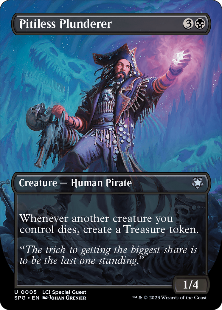 Image of Pitiless Plunderer (Borderless) [The Lost Caverns of Ixalan Special Guests]