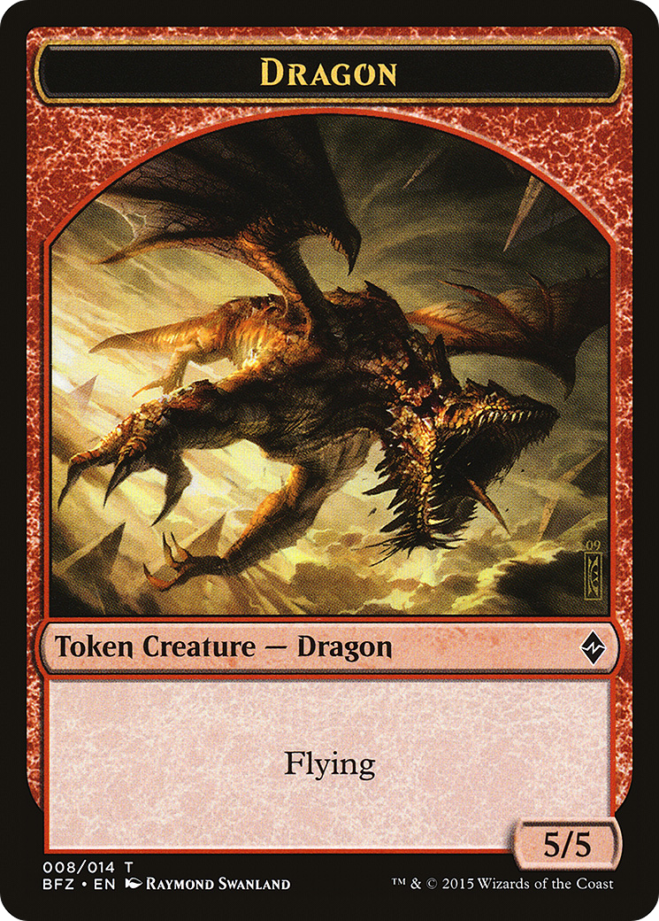 Image of Dragon Token [Battle for Zendikar Tokens]