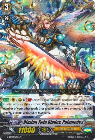 Image of Blazing Twin Blades, Palamedes (G-LD03/005EN) [G-Legend Deck Vol.3: The Blaster]