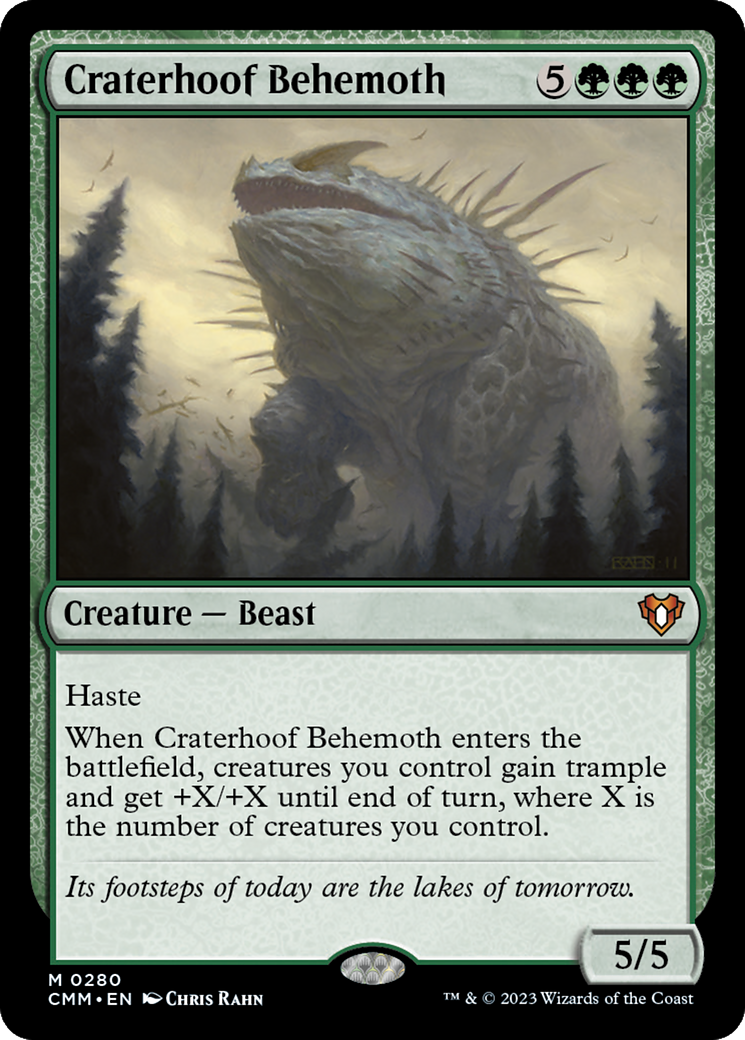 Image of Craterhoof Behemoth [Commander Masters]