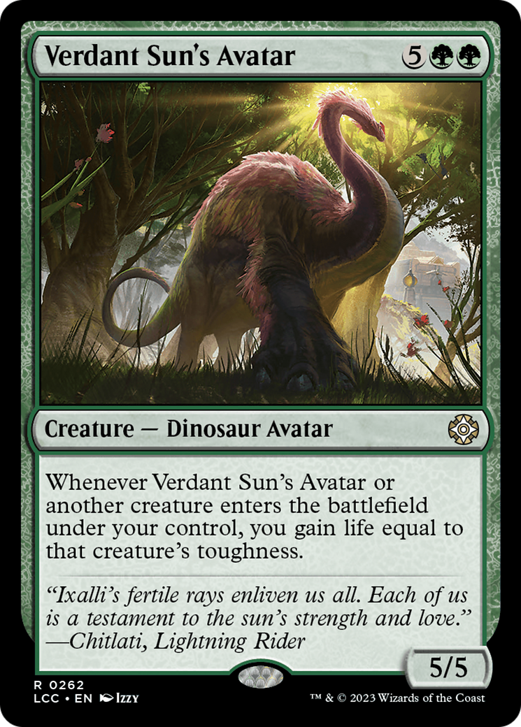 Image of Verdant Sun's Avatar [The Lost Caverns of Ixalan Commander]