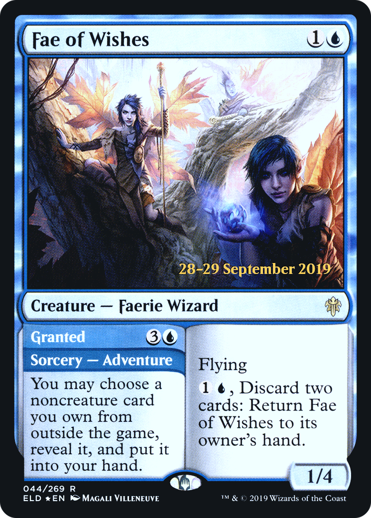 Image of Fae of Wishes // Granted [Throne of Eldraine Prerelease Promos]