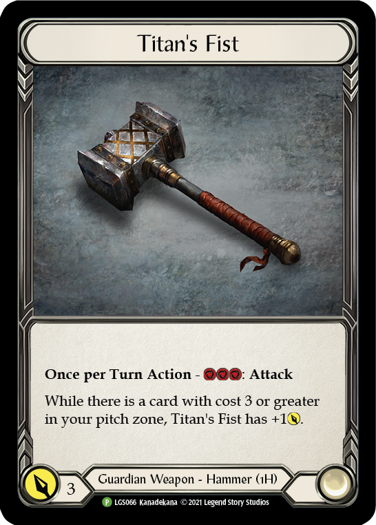 Image of Titan's Fist [LGS066] (Promo)  Cold Foil