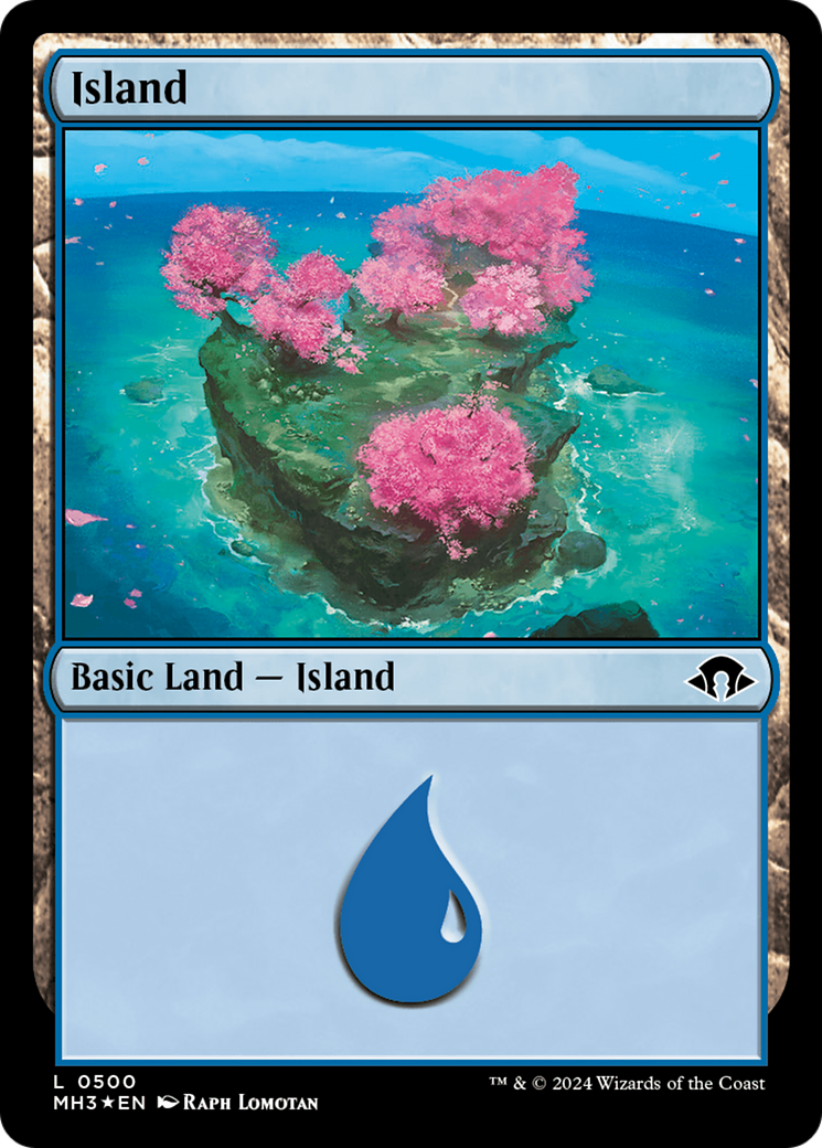 Image of Island (0500) (Ripple Foil) [Modern Horizons 3]